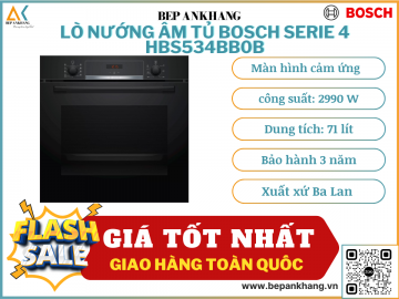 Lò Nướng âm tủ Bosch HBS534BB0B - serie 4